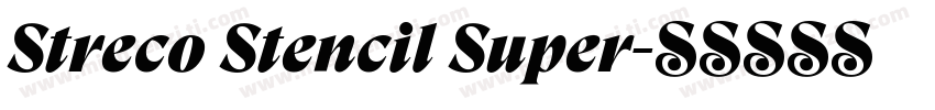 Streco Stencil Super字体转换